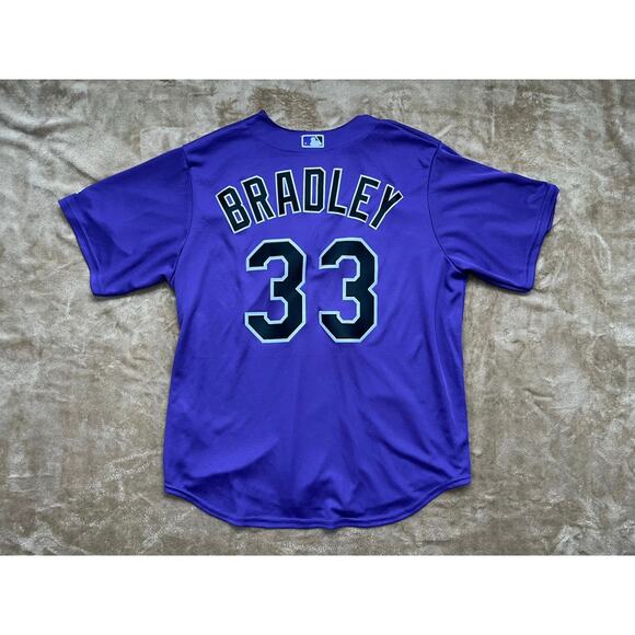 Colorado Rockies Purple‎ MLB Jersey Bradley 33 Men’s Size XL - Picture 2 of 6